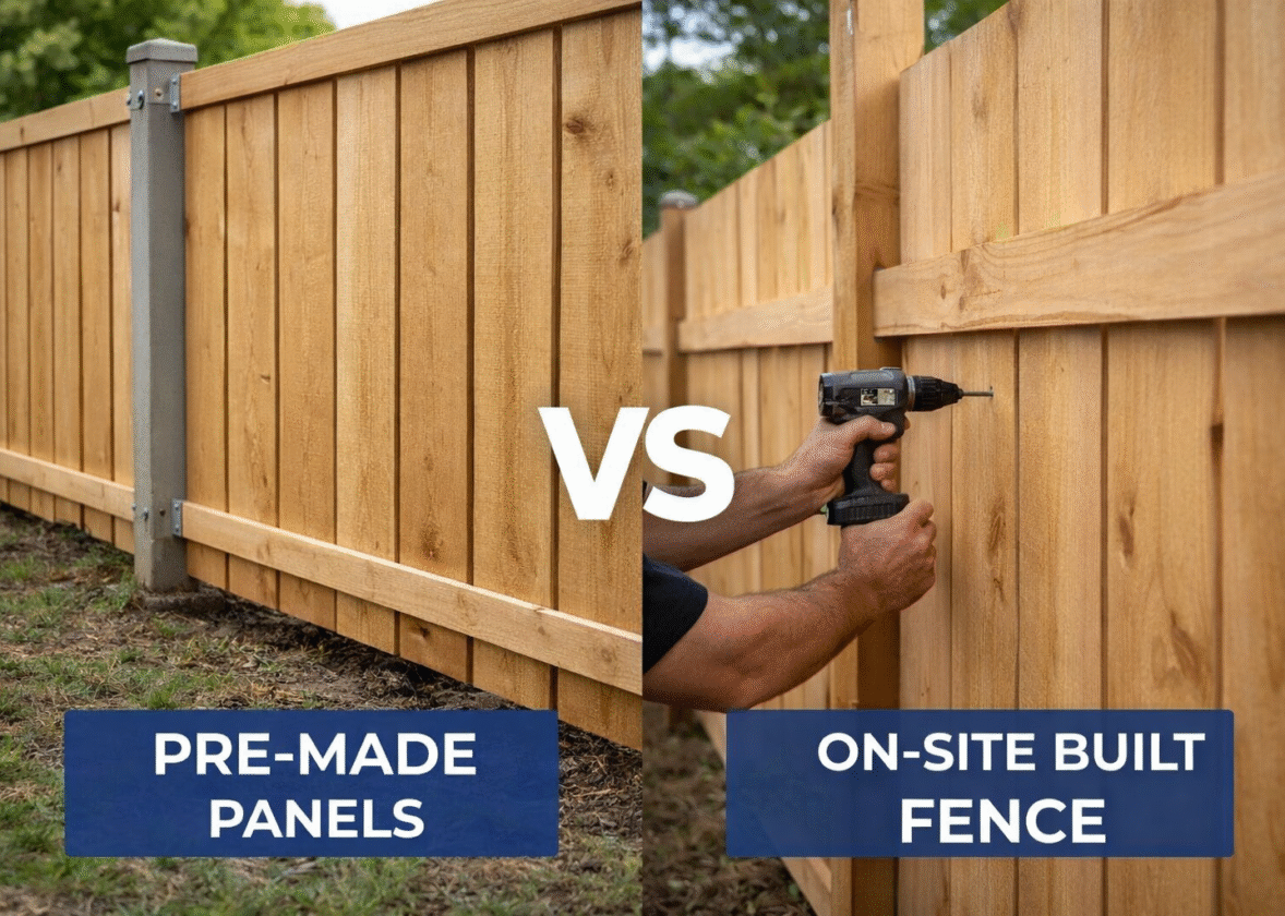 Why Pre-Made Fence Panels Fail Faster Than On-Site Built Fences