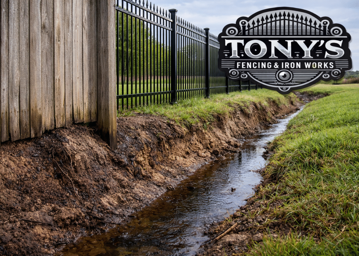 The Hidden Role of Drainage Swales and Ditches Along Fence Lines