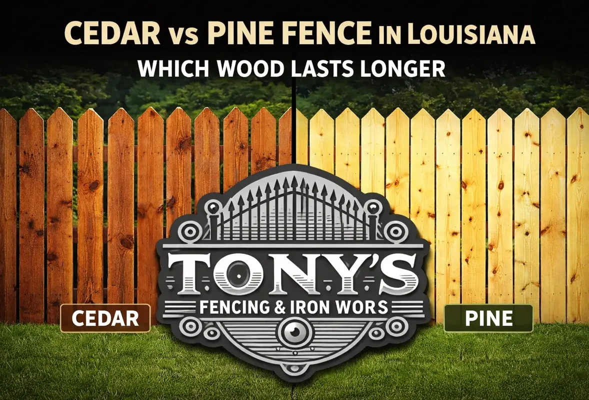 Cedar vs Pine Fence in Louisiana: Which Wood Holds Up Better?