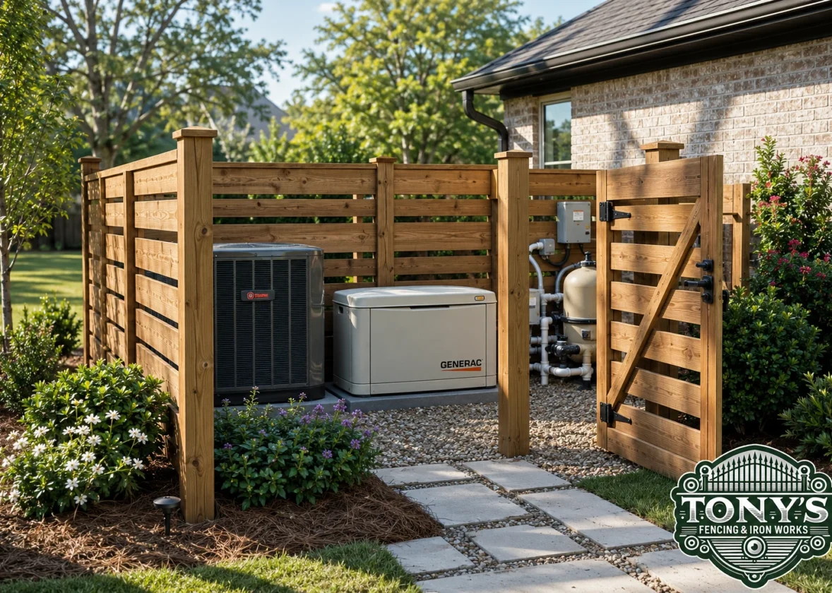 How to Hide Outdoor Equipment With a Fence Without Blocking Airflow or Access