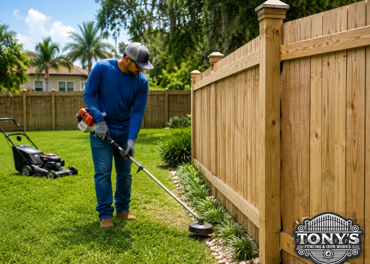 How to Protect Your Fence From Weed Eater & Lawn Mower Damage in Louisiana